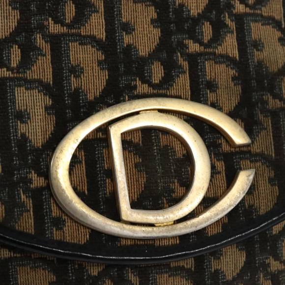 Christian Dior Trotter Canvas Shoulder Bag Navy Auth 109698 - Picture 10 of 16